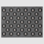 ゴシックダークグレーフローラスカルハロウィーン 薄葉紙 (正面)