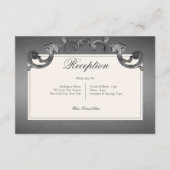 ゴシックダークスケルトン&バラハート披露宴 エンクロージャーカード (正面)