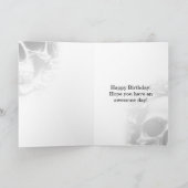 ゴシックダークバラ&スカル誕生日カード カード (内部)