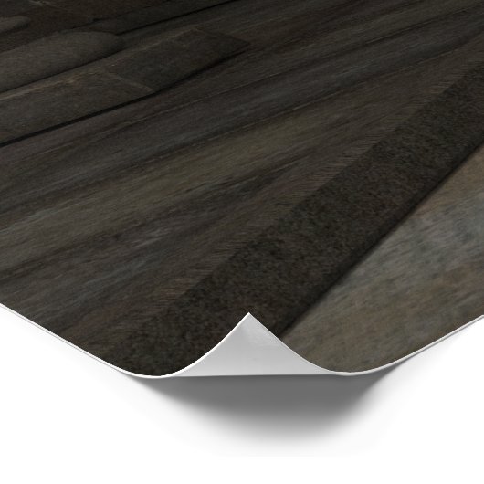 ゴシックダークファンタジーアフリカヴァンパイア女性 ポスター (角)