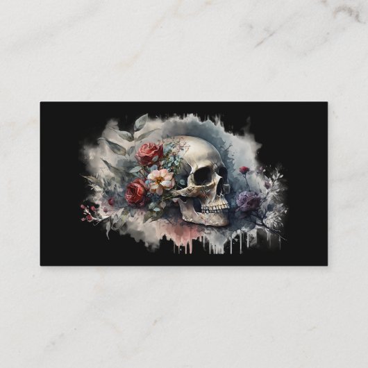 ゴシックダークブライドまたはダイブライダルシャワーレシピ エンクロージャーカード (裏面)