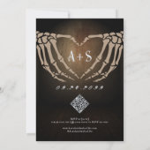 ゴシックダーク 今生と来世の霊の結婚式 招待状 (裏面)