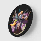 ゴシックダーリング ラウンド壁時計 (傾斜)