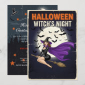 ゴシックチャームハロウィーン招待状 招待状 (正面/裏面)