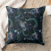 ゴシックチュルフターコイズ触手（花あり） クッション (ブランケット)