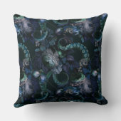 ゴシックチュルフターコイズ触手（花あり） クッション (裏面)