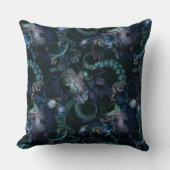 ゴシックチュルフターコイズ触手（花あり） クッション (正面)