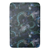 ゴシックチュルフターコイズ触手（花あり） バスマット (正面縦)