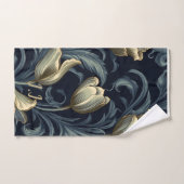 ゴシックチューリップフローラモノグラムピックボールタオル ハンドタオル (ハンドタオル)