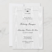 ゴシックティルデスドウスパーティー骨格ブライダルシャワー 招待状 (裏面)