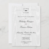 ゴシックティルデス私たちパーティースケルトンカップルのシャワー 招待状 (裏面)