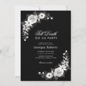 ゴシックティルデスDo米国パーティーフローラブライダルシャワー 招待状 (正面)