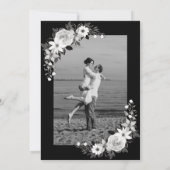 ゴシックティルデスDo米国パーティーフローラブライダルシャワー 招待状 (裏面)