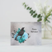 ゴシックティール(緑がかった色)フローラレイベンハロウィーン シーズンポストカード (スタンド正面)