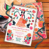 ゴシックデイの死んだブライダルシャワースケルトンガール 招待状