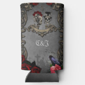 ゴシックデザインとクールスカル スリム缶クーラー (裏面)