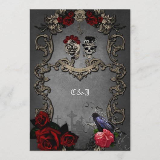 ゴシックデザインとクールスカル メニュー (裏面)