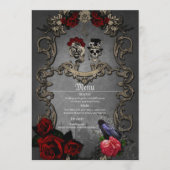 ゴシックデザインとクールスカル メニュー (正面)