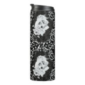 ゴシックデザインとスカルと黒バラ タンブラー (回転右)