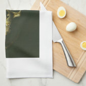 ゴシックデビルスカルキッチンタオル キッチンタオル (四つ折り)