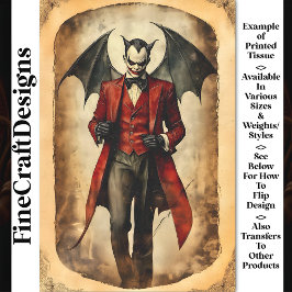 ゴシックデビルバンパイアシナイスタメイクアップBB3デコパージュ 薄葉紙