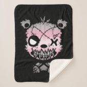 ゴシックデミギルプライド国旗の色付きクマ シェルパブランケット (正面)