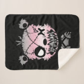 ゴシックデミギルプライド国旗の色付きクマ シェルパブランケット (正面(横))