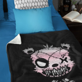 ゴシックデミギルプライド国旗の色付きクマ シェルパブランケット