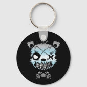 ゴシックデミボーイプライド旗色クマ キーホルダー (裏面)