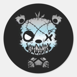 ゴシックデミボーイプライド旗色クマ ラウンドシール