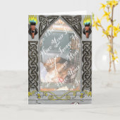 ゴシックドア枠カード カード (黄色い花)