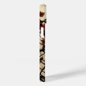 ゴシックドクロと赤いバラのモノグラム Case-Mate iPhoneケース (裏面 / 右)