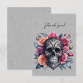 ゴシックドクロの薔薇の冠 感謝 (正面/裏面)