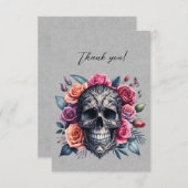 ゴシックドクロの薔薇の王冠 サンキュー (正面/裏面)