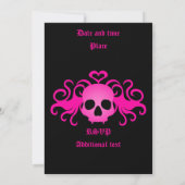 ゴシックドクロの誕生日 招待状 (裏面)