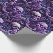 ゴシックドクロ タコ スチームパンク 海 ラッピングペーパー (角)