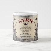 ゴシックドラキュラズキャッスルヴィンテージホラーハロウィーン ジャンボコーヒーマグカップ (正面)