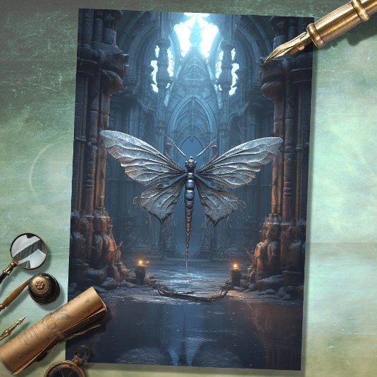 ゴシックドラゴンフライ3デクページ紙 薄葉紙