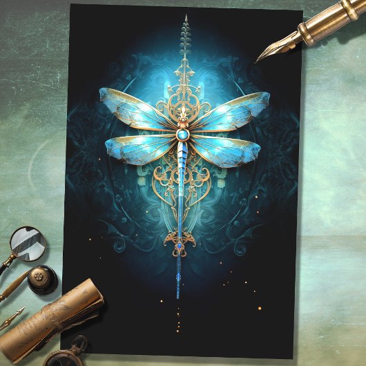 ゴシックドラゴンフライ4デクページ紙 薄葉紙