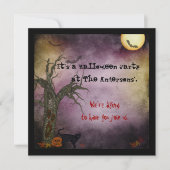 ゴシックナイトスカイハロウィーン招待状 招待状 (正面)