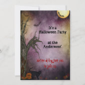 ゴシックナイトスカイハローウィンパーティ招待状 招待状 (正面)