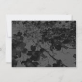 ゴシックナイトフォール結婚フローラズハンドスティングスイート 招待状 (裏面)