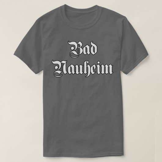 ゴシックハイム書と悪いナウハイムフォント Tシャツ (デザイン正面)