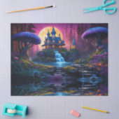 ゴシックハウスオンヒルウィズウォーターフォールズ 薄葉紙 (クラフト)