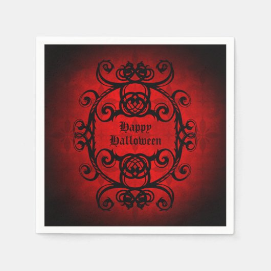ゴシックハッピーハローウィン スタンダードカクテルナプキン (正面)