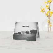 ゴシックハッピーバースデーカード カード (黄色い花)