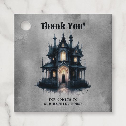 ゴシックハビクトリアンウス幽霊のよく出るハロウィーンありがとう フェイバータグ (正面)