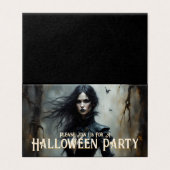 ゴシックハロウィンの神秘的な夜への招待 (外部フラット)