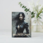 ゴシックハロウィンの神秘的な夜への招待 シーズンポストカード (スタンド正面)
