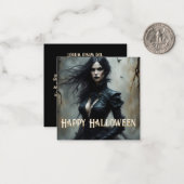 ゴシックハロウィンの神秘的な夜 ノートカード (正面/裏面インサイチュ)
